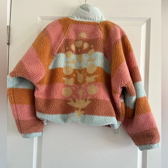 Free People Movement  Cropped Oversized Fleece Pullover Sherpa Size XS - Picture 3 of 12